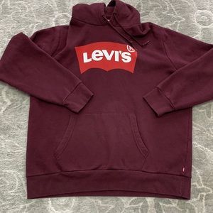 Levi’s Burgundy Drawstring Hoodie